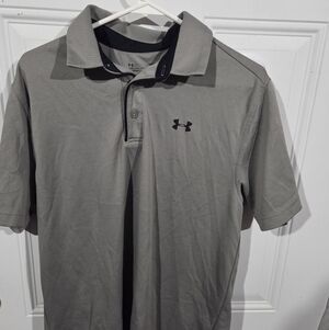Under Armour Men's Large Polo Shirt in Gray (C)